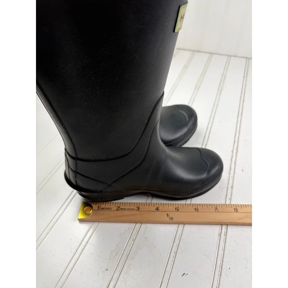 Hunter Original Black Norris Field Waterproof Rubber Rain Boots Kids Size 13/1